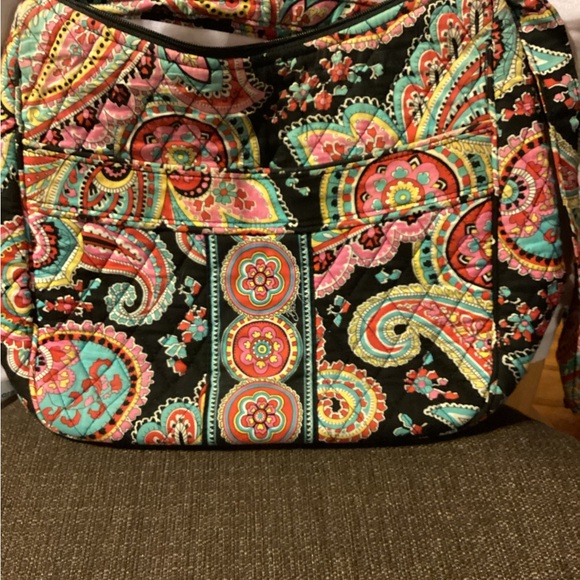 Vintage Vera Bradley In “Parisian Paisley “ Crossbody Shoulder Bag. - Picture 4 of 11